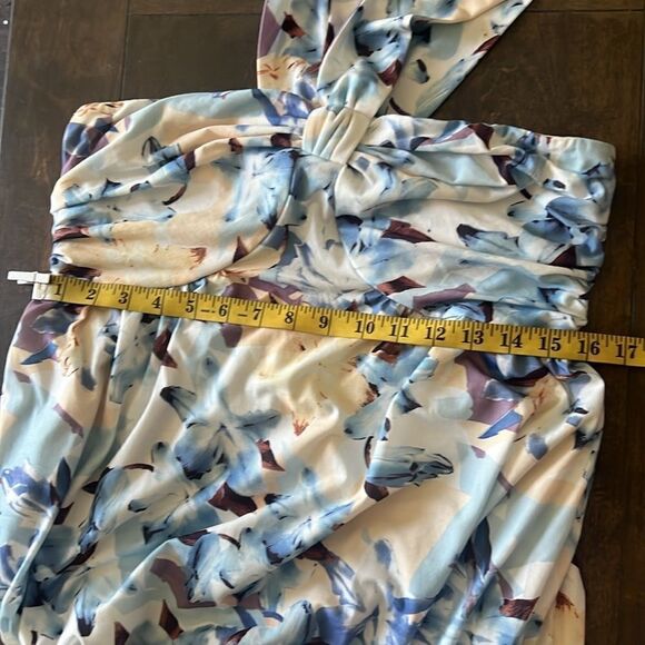 GRACE KARIN Criss Cross Halterneck Sleeveless Summer Floral Flowy A Line Dress - Picture 11 of 13